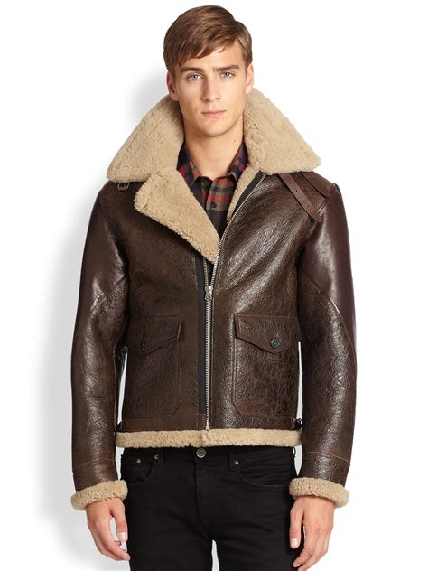 burberry shearling aviator.